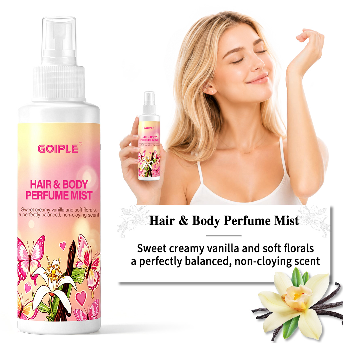 Perfume Fragrance Mist - Haar- & lichaamsparfum mist, body splash,