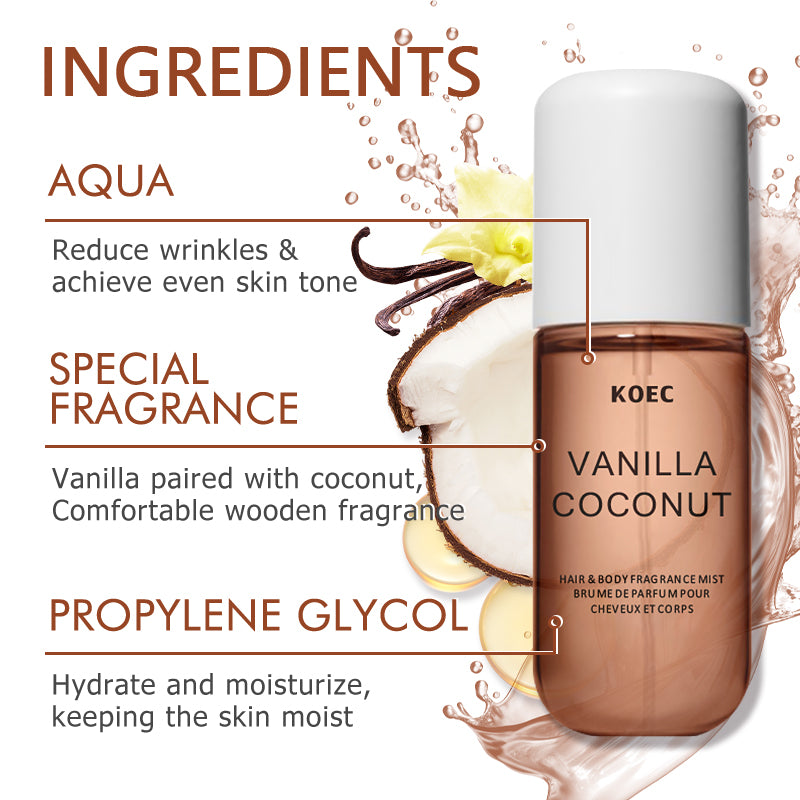 KOEC Vanille & Kokosnoot Geur  - Perfume Fragrance Mist recensie en prijs